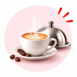 Taza de café gourmet para cafeterías y restaurantes