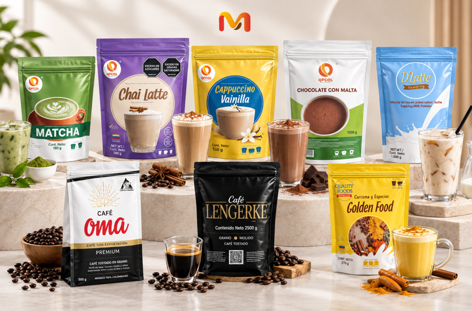 Cafés, chai, matcha, cappuccino y bebidas para cafeterías y panaderías